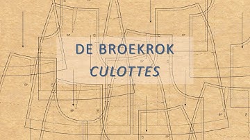 Het tekenen van een broekrok / How to draft culottes