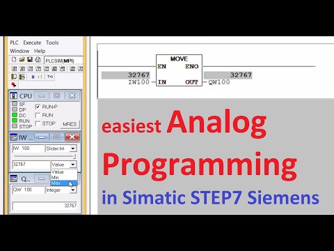 Siemens PLC - easiest Analog Programming in Simatic STEP7