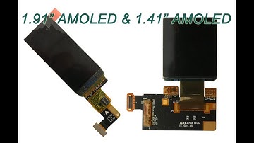 1.91 inch AMOLED(240x536）and 1.41 inch AMOLED(320x360） Demonstration-----------Panox Display