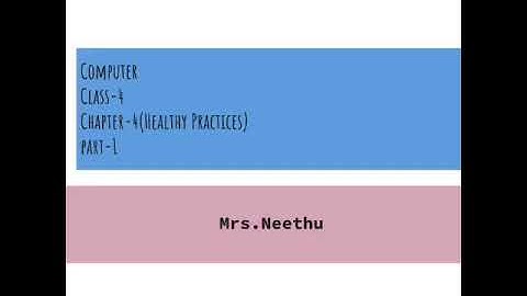 Computer class-4/chapter-4(Healthy practices)Part-1 #yogapractice #importanceofyoga #healthylifestyl
