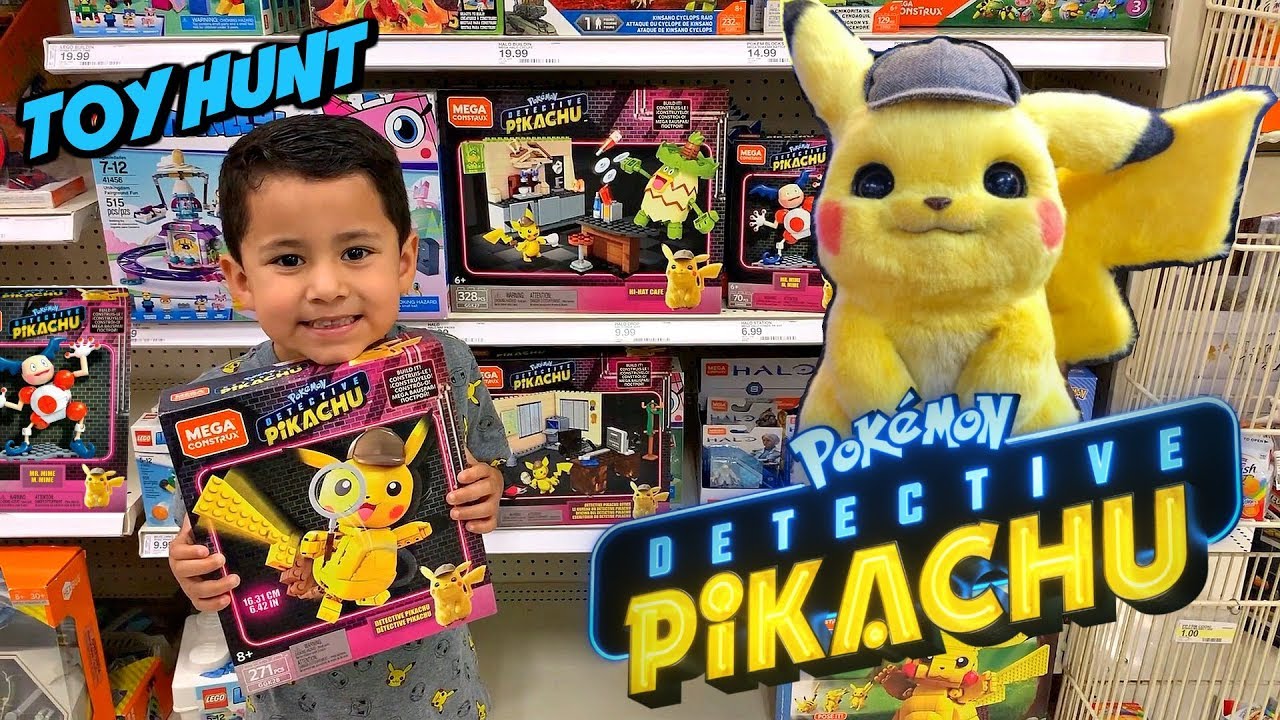 NEW Pokémon DETECTIVE PIKACHU TOYS TOYHUNT Detective Pikachu figures