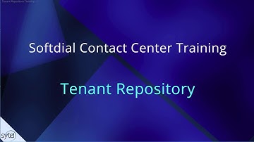 Softdial Repository (Tenant)