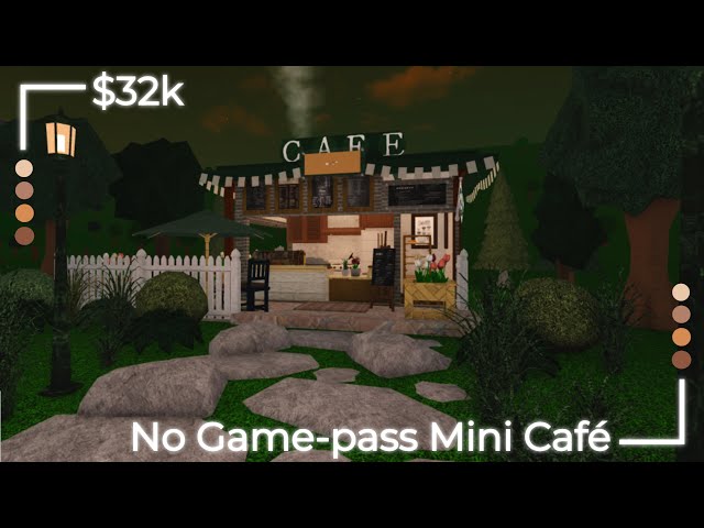 No Gamepass Mini Starbucks ☕, 30k, Speedbuild & Tour, Roblox Bloxburg