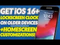 Bring iOS 16 Clock and Home Screen Customizations to Older iPhones | iOS 15 &amp; Below | LockTimeX