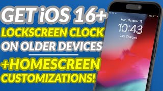 Bring iOS 16 Clock and Home Screen Customizations to Older iPhones | iOS 15 & Below | LockTimeX screenshot 1
