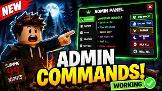 *NEW* How to get ADMIN COMMANDS in 99 Nights in the Forest ✅ (WORKING ADMIN PANEL)