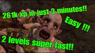 HOW TO LEVEL UP INSANELY FAST IN SHADOW OF WAR!!