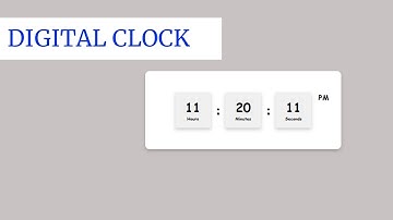 Digital clock by using html CSS and javascript | Source code