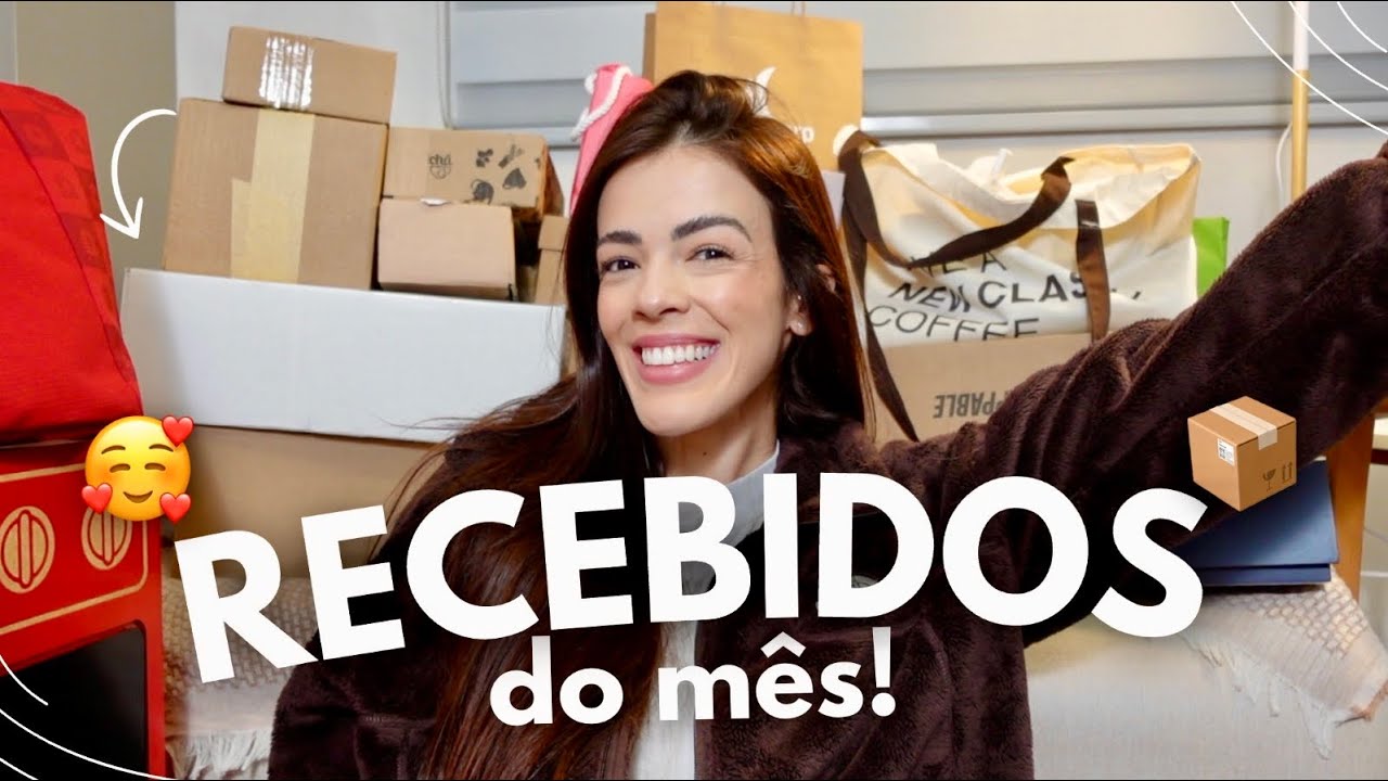 RECEBIDOS DO MÊS com muitas novidades de beleza, skin care, comidas… 