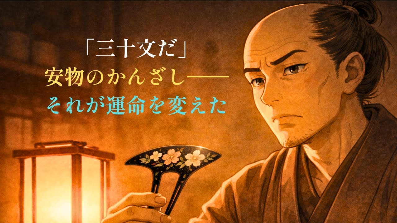 三十文のかんざし　#民話　#昔話 