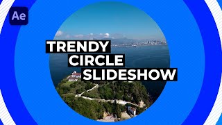 TRENDY Circle Slideshow in After Effects - After Effects Tutorial