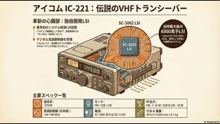 【名機解説】アマチュア無線業界初のLSI搭載!ICOM IC-221の革新技術とは?【1976年発売】