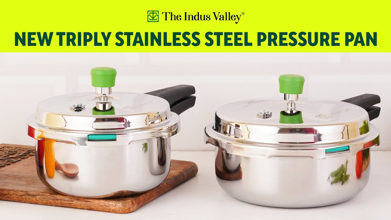 Triply Stainless Steel Pressure Pan Cooker, 2L & 3L, Pressure Cooker