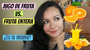 ¿Beber jugo 100% de fruta es lo mismo que comer fruta?