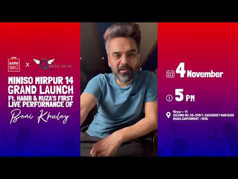 @HabibWahidofficial AND @MUZAMUSIC TOGETHER FOR THE FIRST TIME PERFORM BENI KHULEY LIVE AT MINISO…