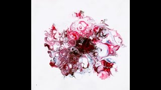 (163) Reverse Dip Fluid Painting Technique, Pretty Flower