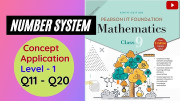 Number System Class 9 | Pearson IIT Foundation Class 9|Concept Application Level 1 |Question 11 - 20
