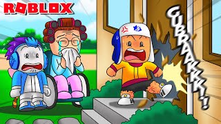 MOCIL DURHAKA TENDANG PINTU RUMAH NENEK SAMPAI HANCUR DI ROBLOX!!!