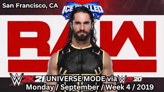 WWE 2K20 Universe Mode COM 🆚 COM: WWE RAW (Mon.Sep.Wk4.2019)|NO Commentary Stream screenshot 4