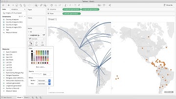 How to create a map with origin & destination in Tableau