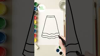 Skirt drawing | fashion art | #drawing #design #dress #trending #viral #shorts #fashion #art #skirt