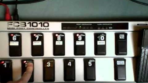 FCB 1010 Eleven Rack programmation 010 2x programmes change 1xpedal