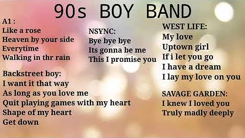 90s BOY BAND MUSIC HIT