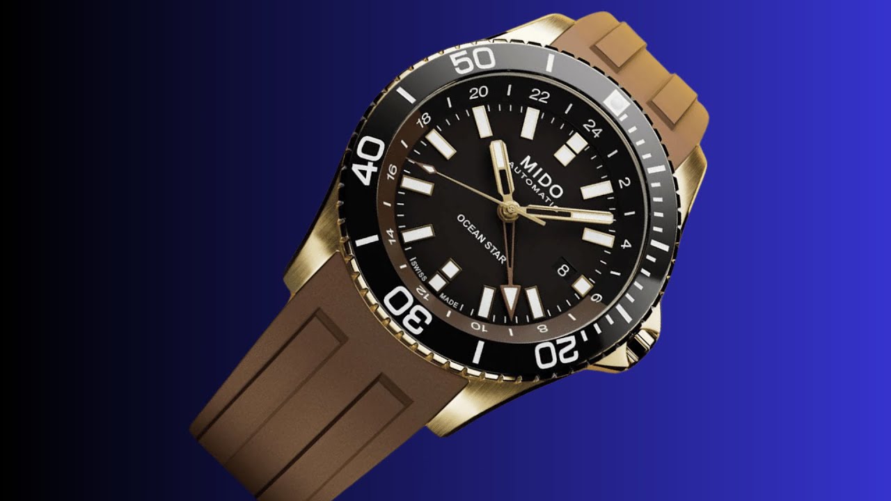 Mido Adds a Chic Gold PVD Version to its Ocean Star GMT - YouTube