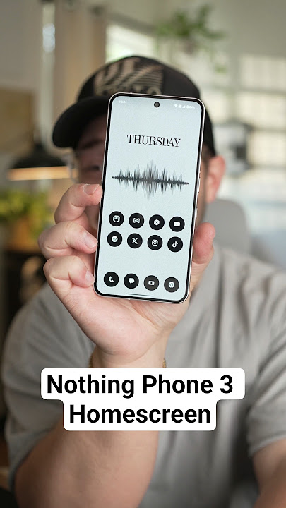 Nothing Phone 3 Homescreen