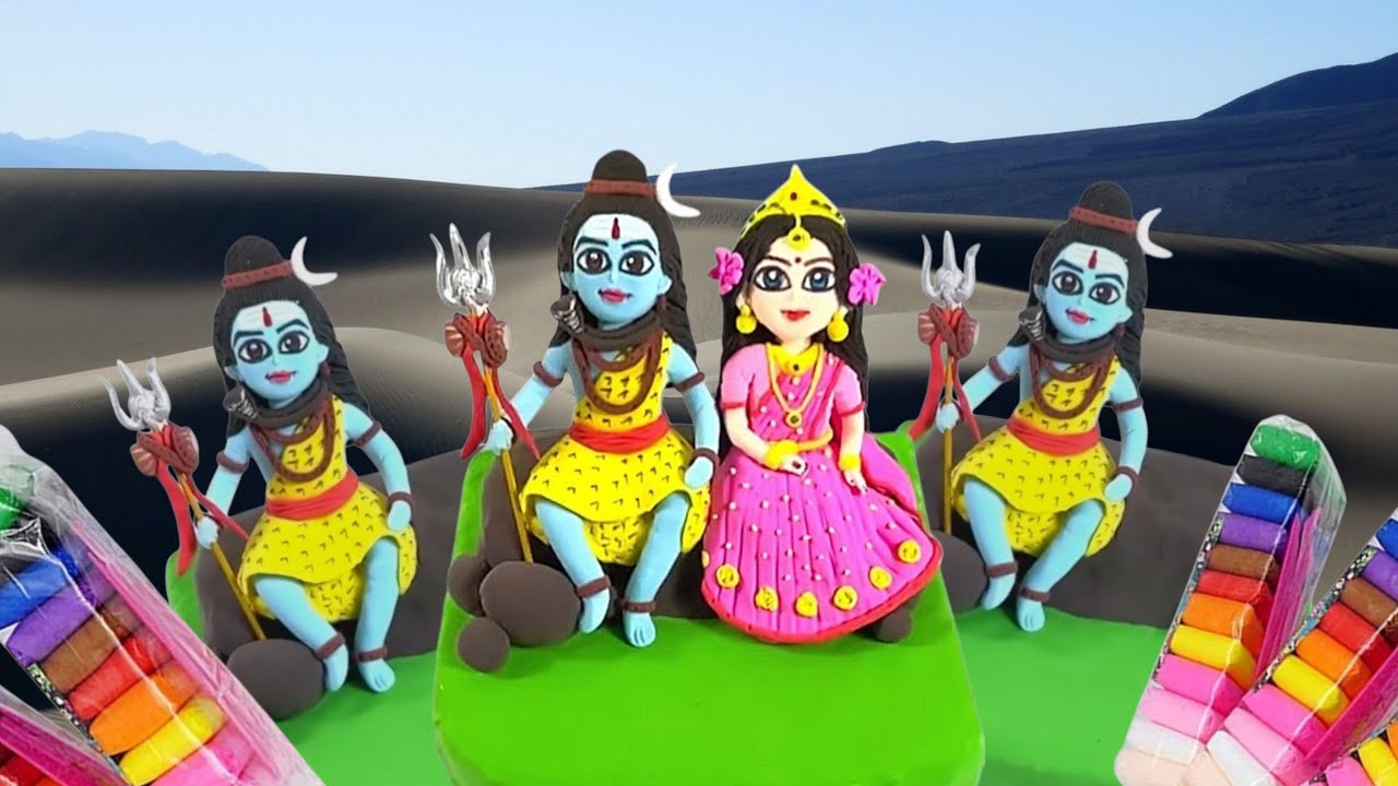 🌟Air Dry Clay Lord Shiva Idol📿🔱 | Easy Clay Art Tutorial for Beginners👍