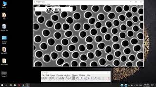 How to measure the surface porosity and SD of a nanoporous surface using ImageJ software screenshot 2