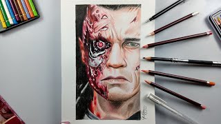 Drawing the TERMINATOR - Arnold Schwarzenegger