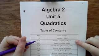 Alg 2 Unit 5 Lesson 7