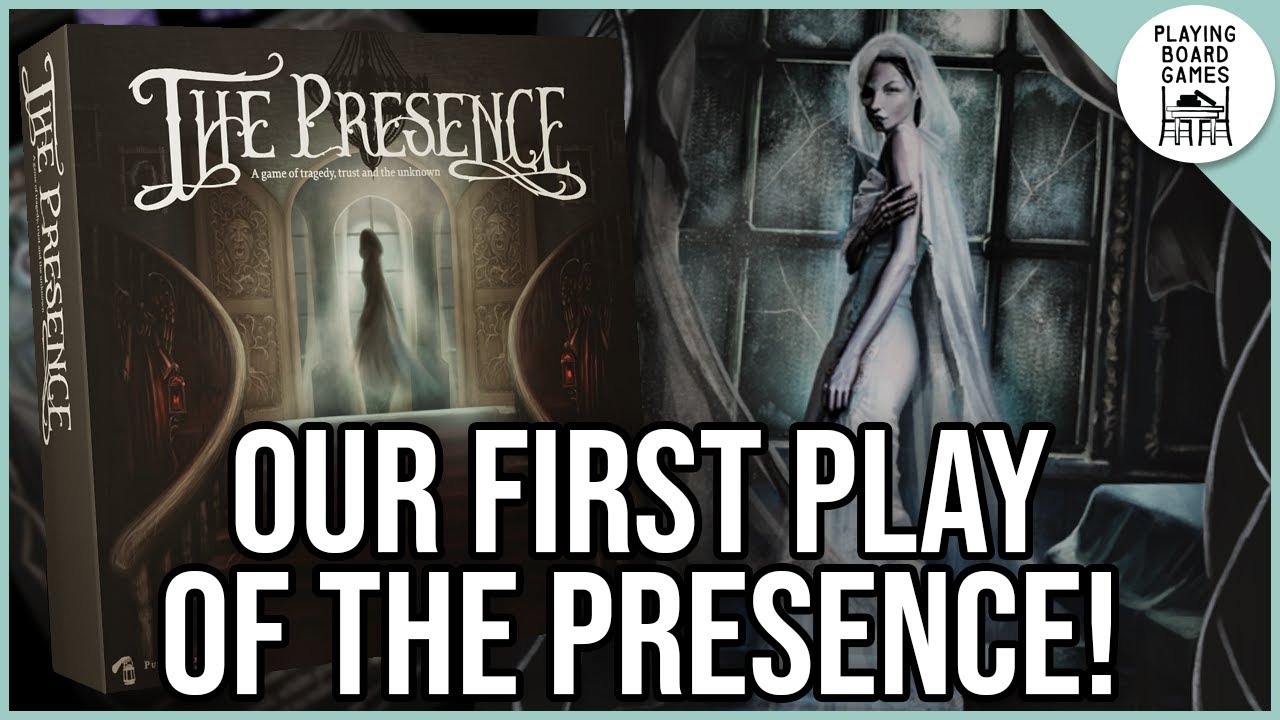 Our first full play of THE PRESENCE, a spooky game all about ghosts! (Board Game Gameplay)