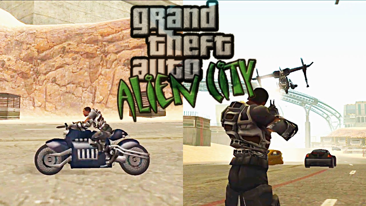GTA: Alien City Mod | FreeRoam Gameplay - Exploring the Map Part 2