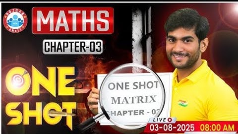 Class 12 Maths Chapter 3 Matrix One Shot | 12th Maths Important Questions | By Amit Sir