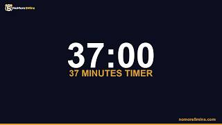37 Minute Timer — 37 Minute Countdown Timer with Alarm