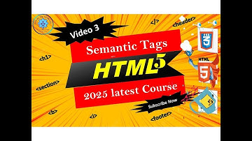 semantic elements | html5 complete course 2025