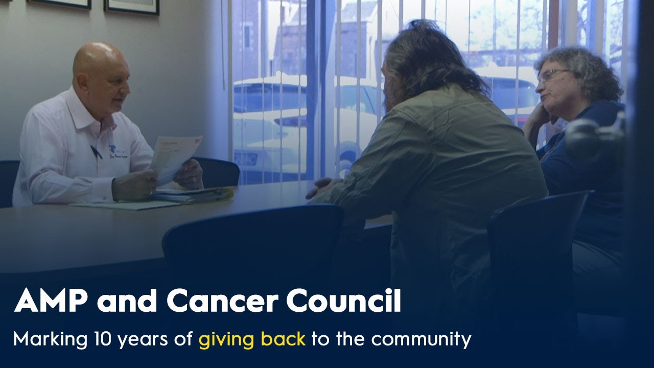 10 years of AMP financial advisers supporting cancer patients and their families