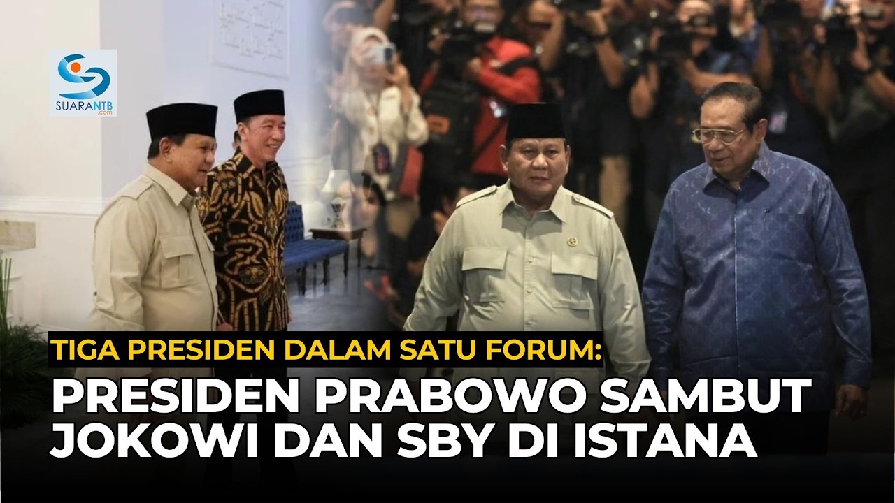 Detik-Detik Jokowi dan SBY Kembali ke Istana, Disambut Presiden Prabowo