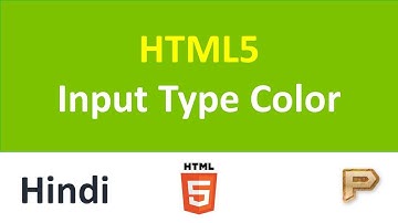 HTML5 Input Type Color-Hindi
