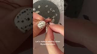 How to make a silver byzantine chain