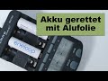 Akku wiederbeleben nach tiefenentladung mit techno line bc700 alufolie und eneloop akkus null