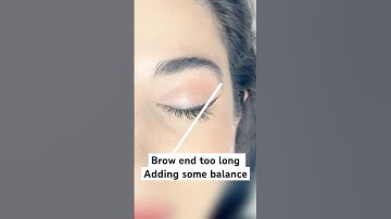 #brows end too long #browgamestrong #browshaping #beforeandafter #eyebrows #browexpert #shorts