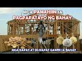 PAMAHIIN SA PAGPAPATAYO NG BAHAY AT MGA DAPAT AT DI-DAPAT GAWIN SA BAHAY