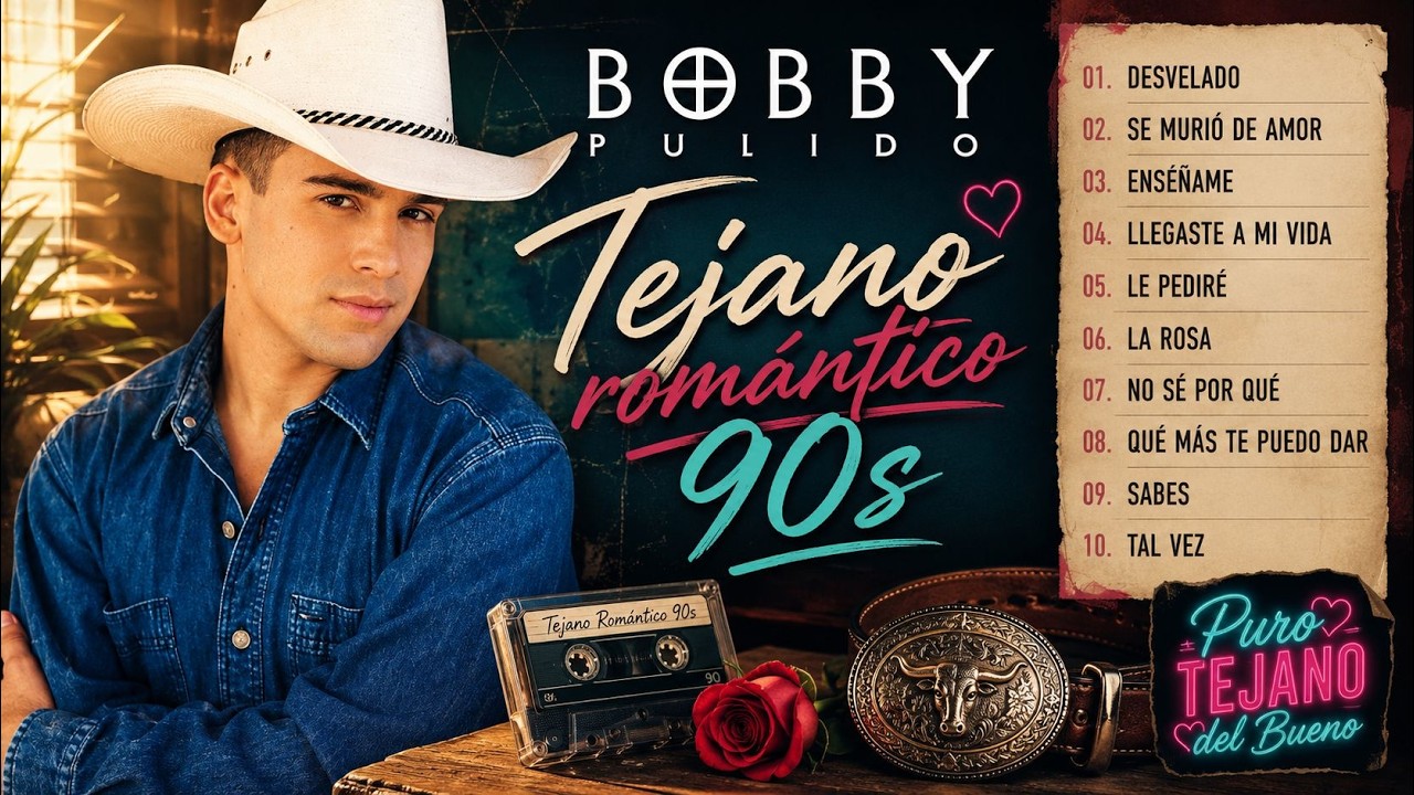 BOBBY PULIDO 💔 Tejano Romántico 90s - Desvelado, Se Murió De Amor, Enséñame Mix 2026