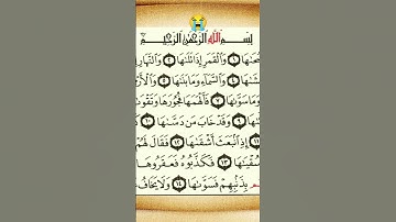 سوره الشمس ياسر الدوسري #تلاوة #اكسبلور #تلاوة_خاشعة #قرآن