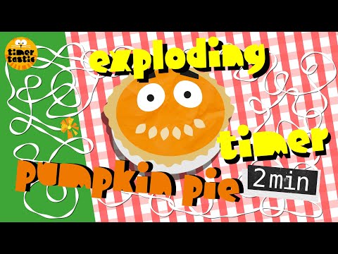 2 Minute 💣🥧 Thanksgiving Pumpkin Pie Bomb - Exploding Timer for Kids