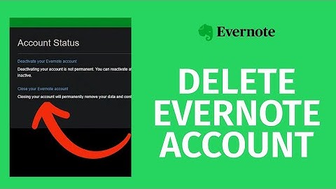 How To Delete Evernote Account (2023) Deactivate Evernote Account (Full Tutorial)