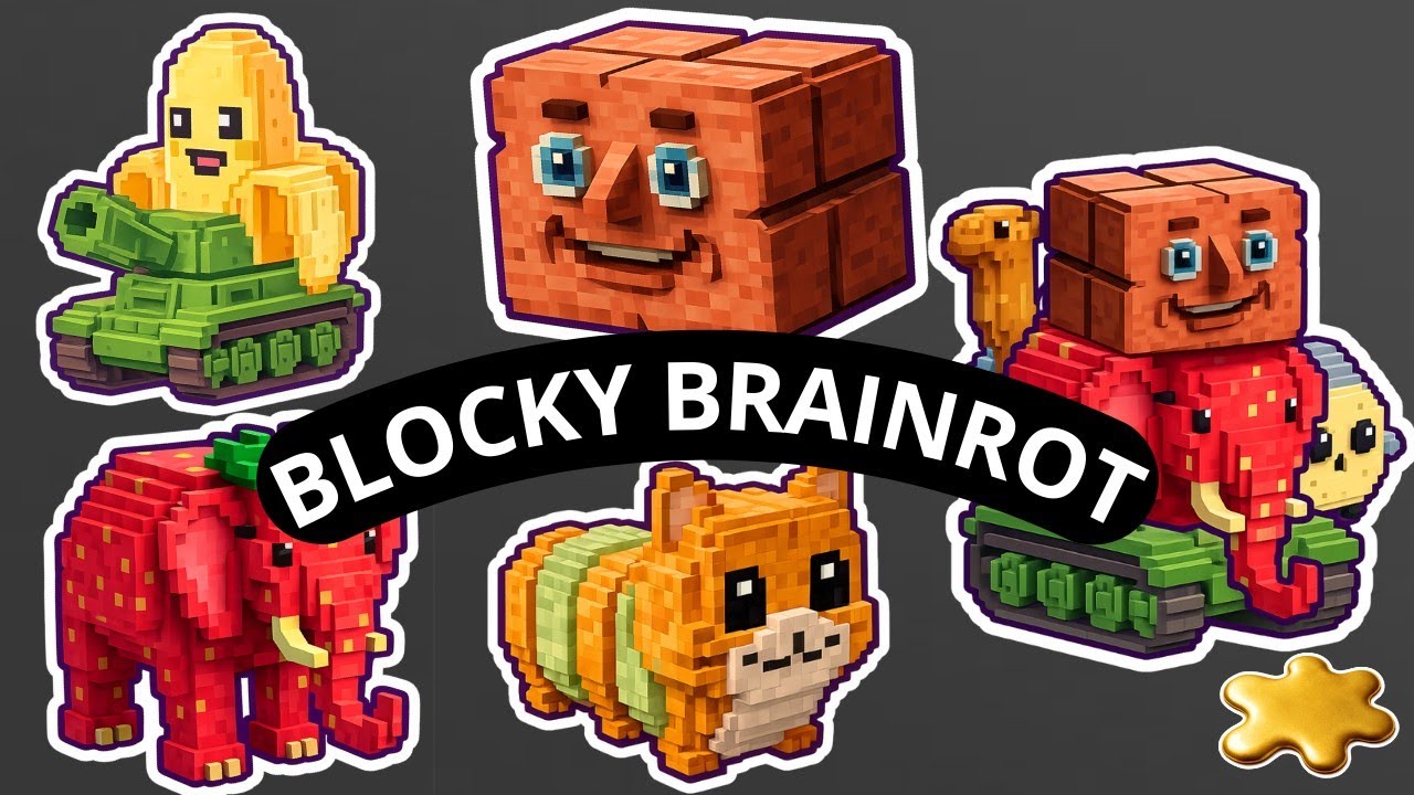 MERGE FELLAS NEW UPDATE BLOCKY BRAINROT BOSS + BOSS All Characters Walkthrough Reaching Max Level 
